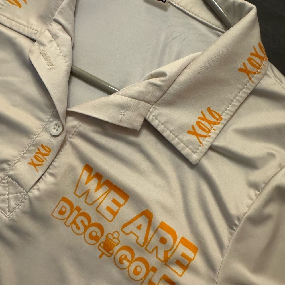 Women’s Eleven Cream Polo Disc Golf Shirt - Picture 4 of 10
